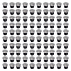 100 Pcs 15ml Empty Coffee Capsule Cups Aluminum Foil Refillable Coffee Capsules Easy Sealing for Coffee Makers Black