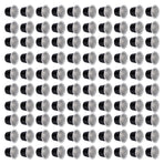 100 Pcs 15ml Empty Coffee Capsule Cups Aluminum Foil Refillable Coffee Capsules Easy Sealing for Coffee Makers Black