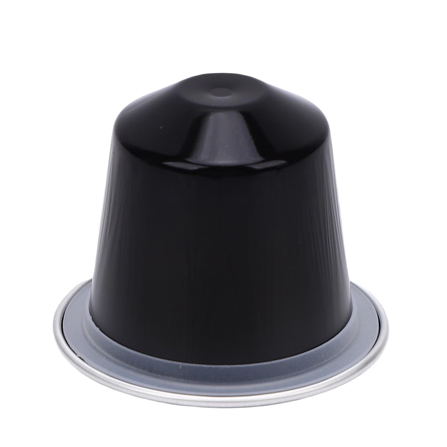 100 Pcs 15ml Empty Coffee Capsule Cups Aluminum Foil Refillable Coffee Capsules Easy Sealing for Coffee Makers Black