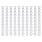 100 Pcs 15ml Empty Coffee Capsule Cups Aluminum Foil Refillable Coffee Capsules Easy Sealing for Coffee Makers Silver