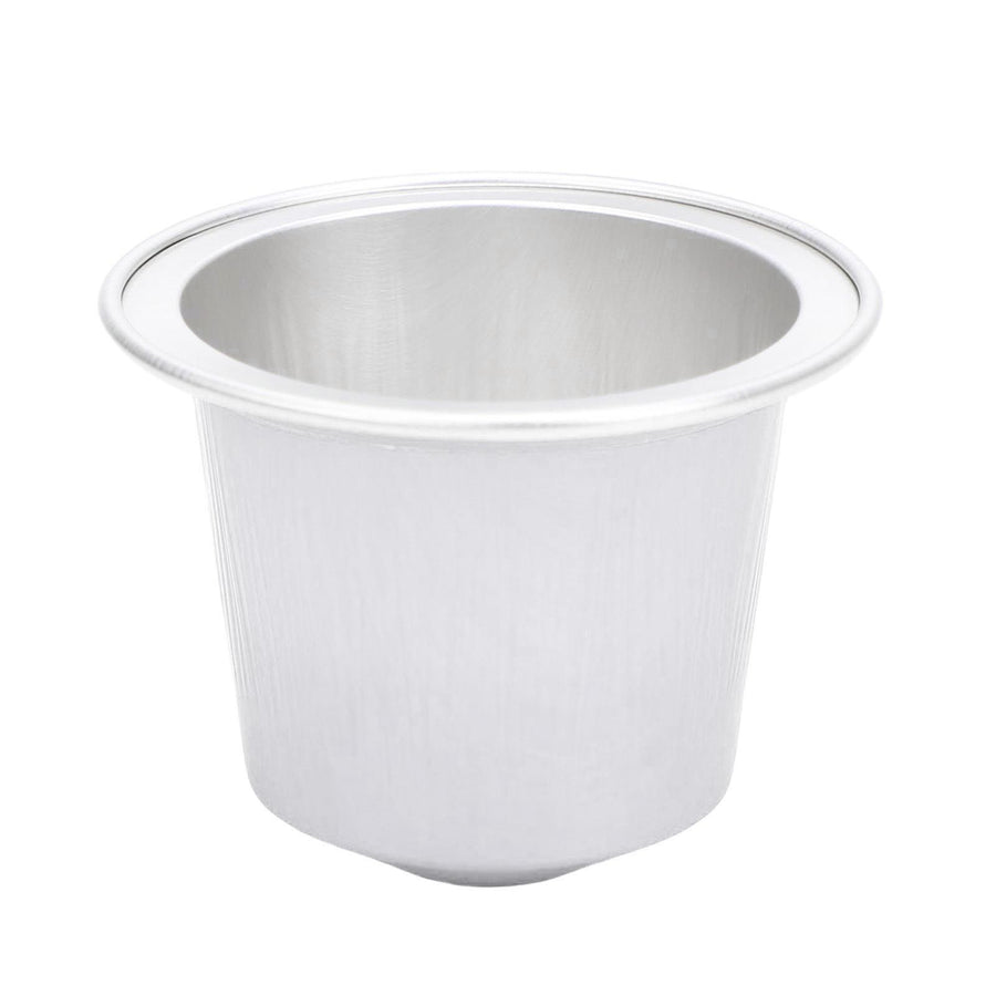 100 Pcs 15ml Empty Coffee Capsule Cups Aluminum Foil Refillable Coffee Capsules Easy Sealing for Coffee Makers Silver