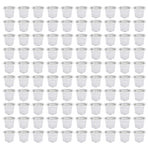 100 Pcs 15ml Empty Coffee Capsule Cups Aluminum Foil Refillable Coffee Capsules Easy Sealing for Coffee Makers Silver