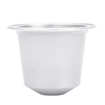 100 Pcs 15ml Empty Coffee Capsule Cups Aluminum Foil Refillable Coffee Capsules Easy Sealing for Coffee Makers Silver