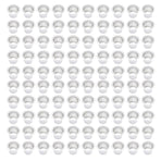 100 Pcs 15ml Empty Coffee Capsule Cups Aluminum Foil Refillable Coffee Capsules Easy Sealing for Coffee Makers Silver