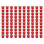 100 Pcs 15ml Empty Coffee Capsule Cups Aluminum Foil Refillable Coffee Capsules Easy Sealing for Coffee Makers Red