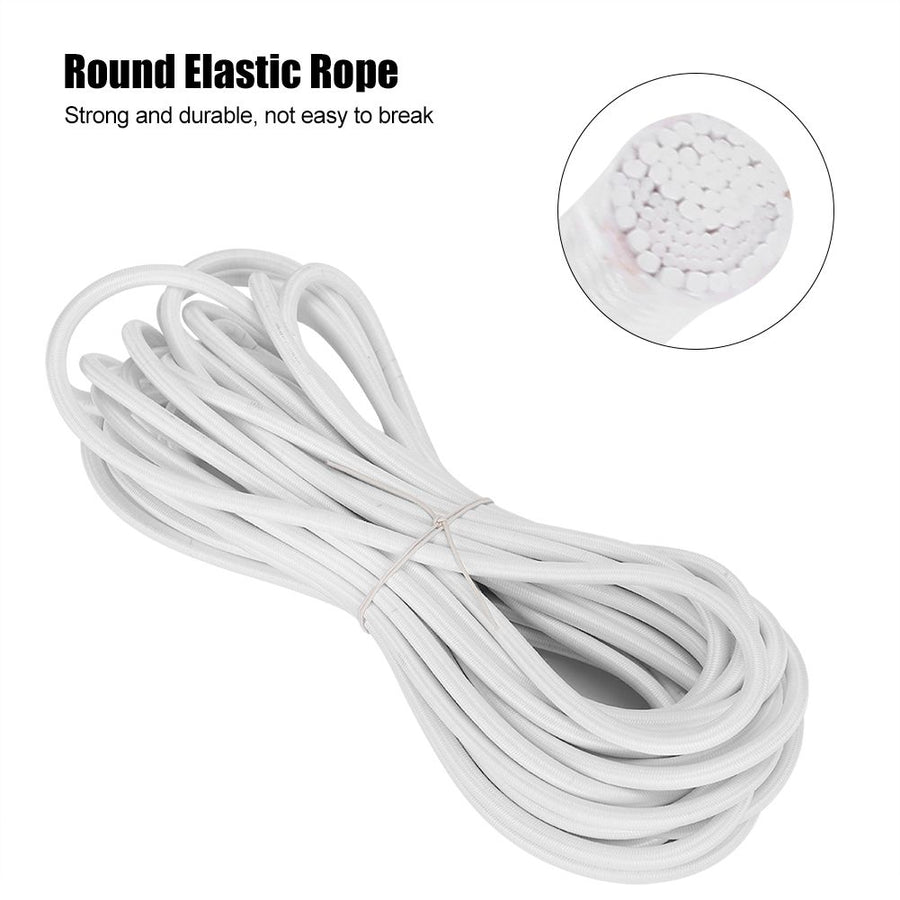 6mm 10m / 32.8ft Polypropylene Fiber Round Elastic Rope Cord Sewing Accessories for Clothing