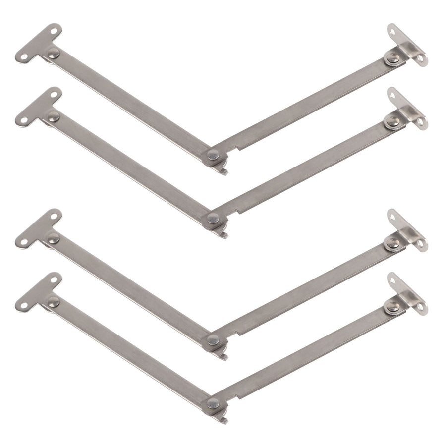 5Pcs Stainless Steel Rust Proof Support Hinge Hardware Fittings for Door Closet Cabinet Use
