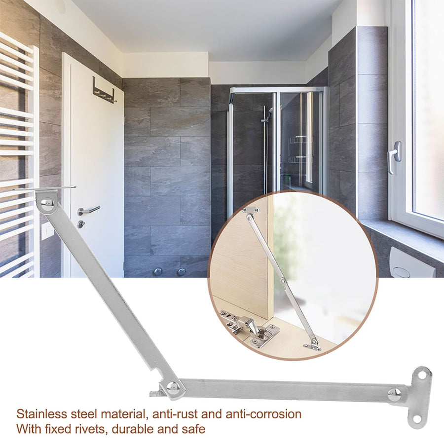 5Pcs Stainless Steel Rust Proof Support Hinge Hardware Fittings for Door Closet Cabinet Use