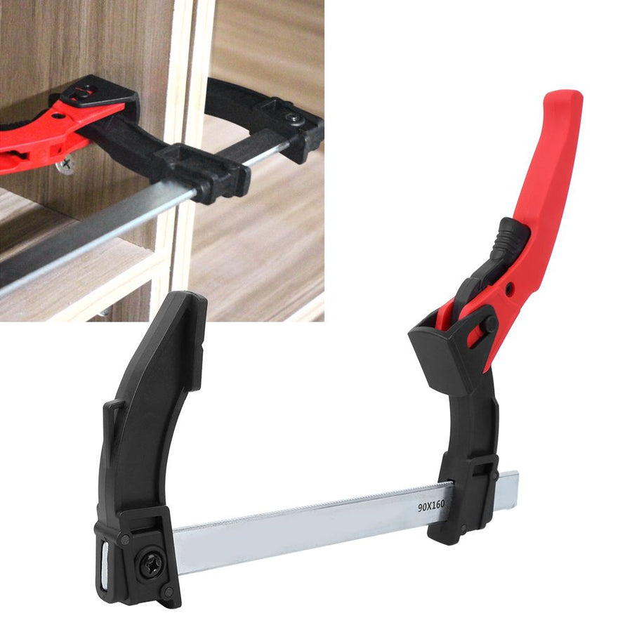 DIY Woodworking Ratchet Quick Fixing F Clamps Bar Clips Carpentry Accessory Hand Tool