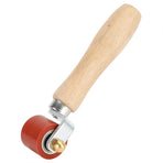 1.1in Silicone Hand Pressure Roller 2‑Way Bearing 260°C High Temperature Resistant Welding Tool(Red )
