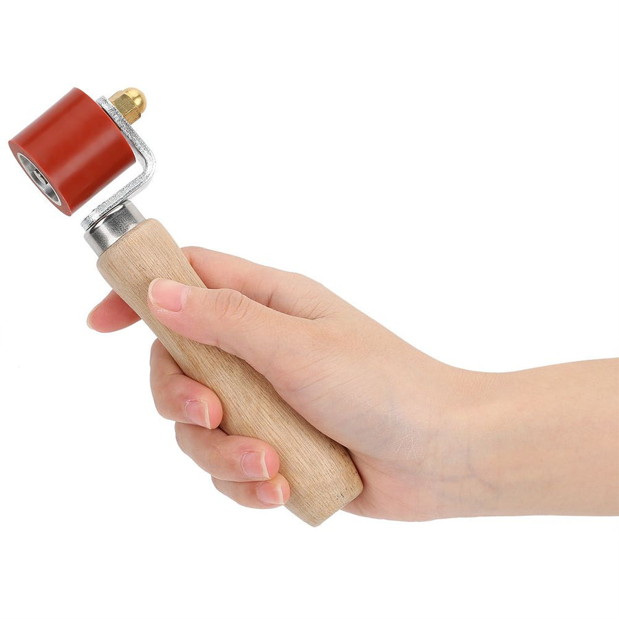1.1in Silicone Hand Pressure Roller 2‑Way Bearing 260°C High Temperature Resistant Welding Tool(Red )