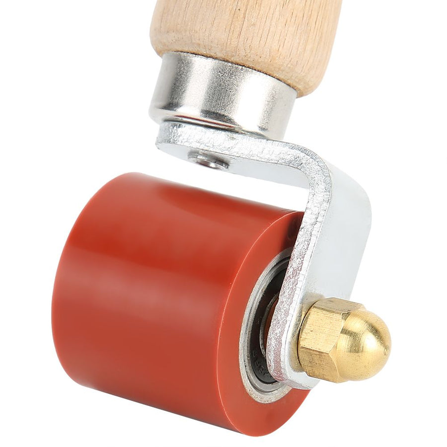 1.1in Silicone Hand Pressure Roller 2‑Way Bearing 260°C High Temperature Resistant Welding Tool(Red )