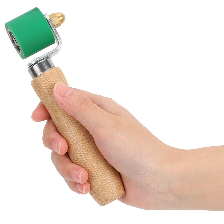 1.1in Silicone Hand Pressure Roller 2‑Way Bearing 260°C High Temperature Resistant Welding Tool(Green )