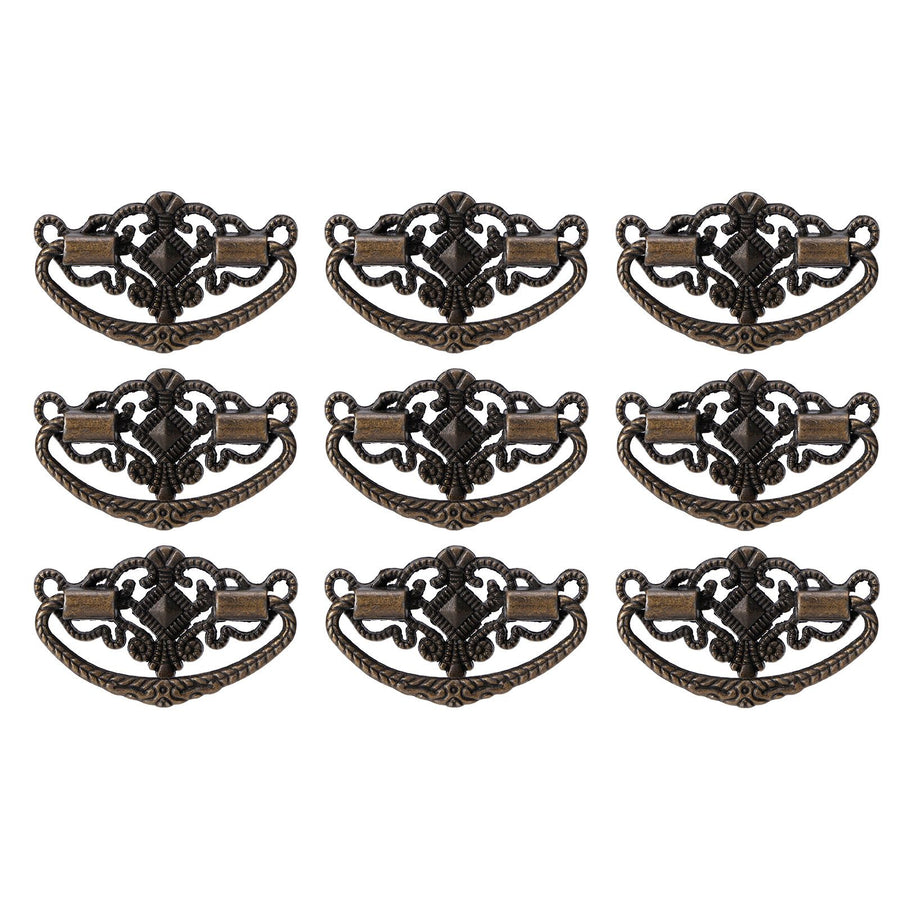 15 Sets Antique Handle Kitchen Cabinet Drawer Handle Pulls Zinc Alloy Cupboard Hardware FittingSmall Size