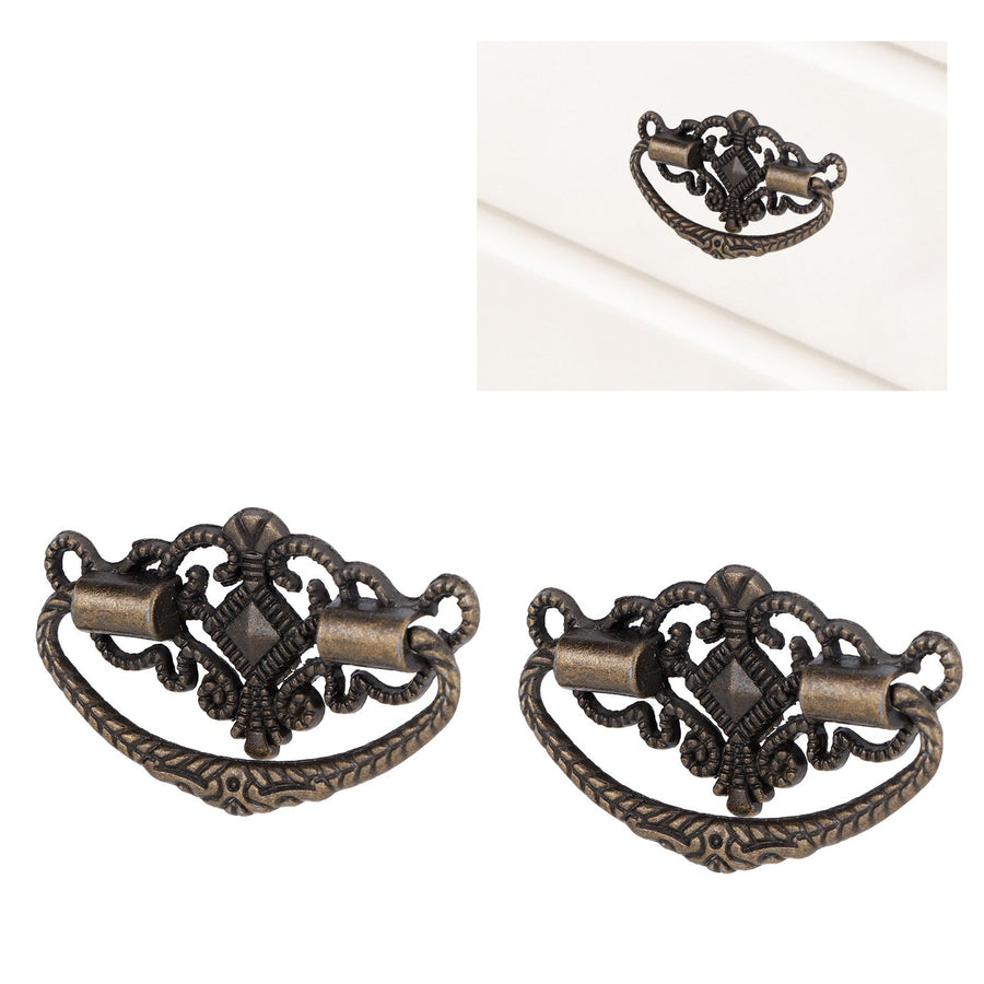 15 Sets Antique Handle Kitchen Cabinet Drawer Handle Pulls Zinc Alloy Cupboard Hardware FittingSmall Size