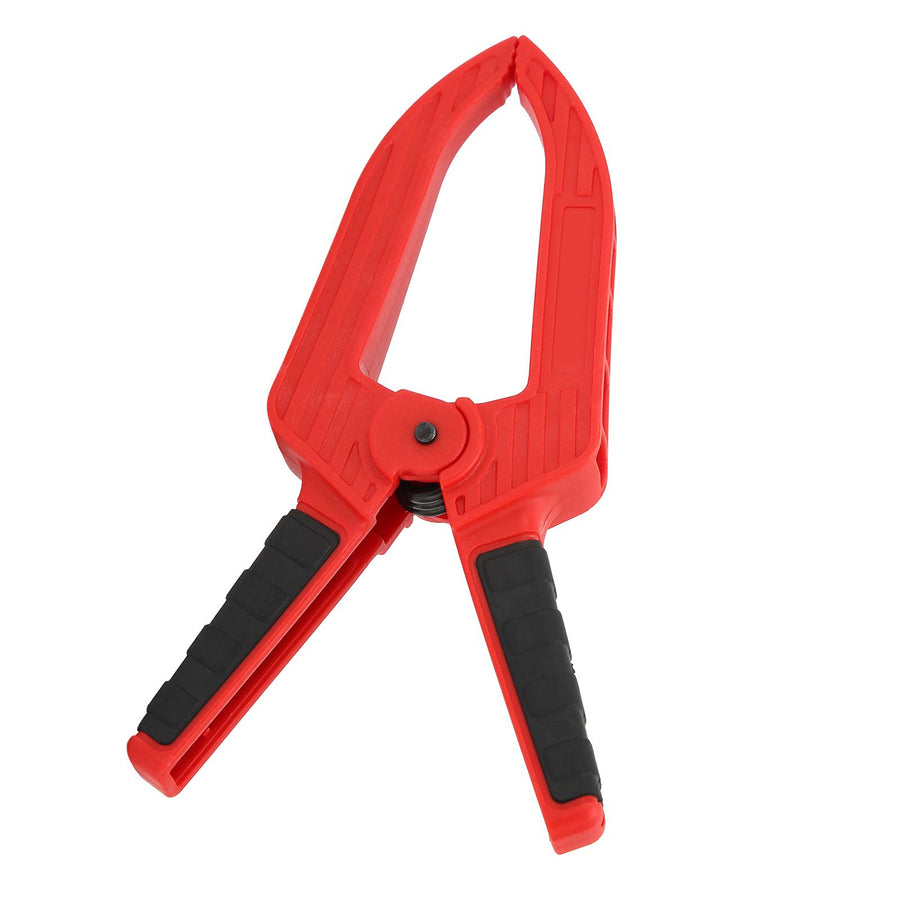 Spring Clamp with Long Flat Nose Plastic Fixing Clamp Woodworking Fixture Accessory2in Opening 50mm