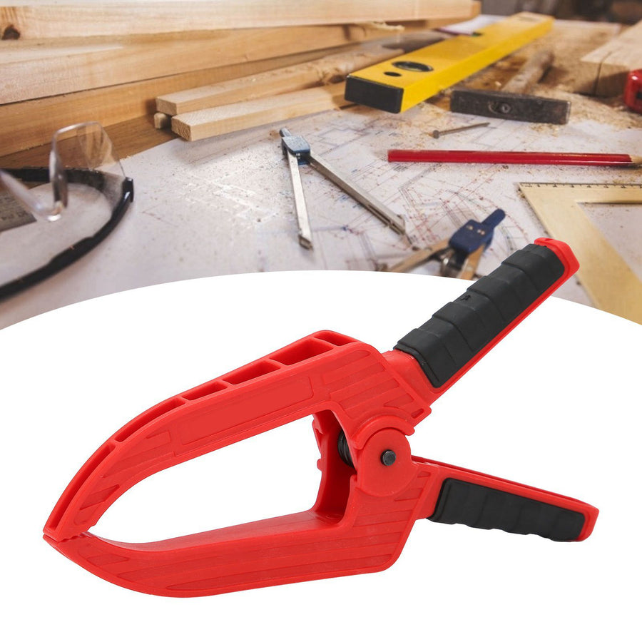 Spring Clamp with Long Flat Nose Plastic Fixing Clamp Woodworking Fixture Accessory2in Opening 50mm