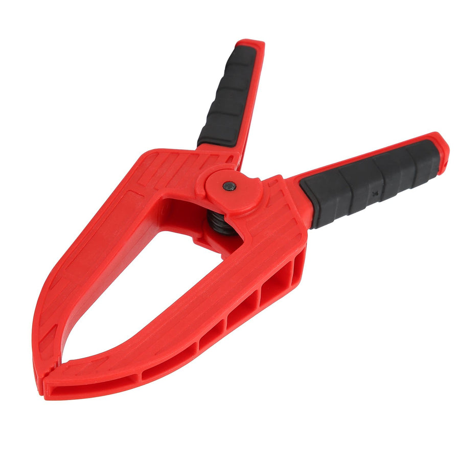 Spring Clamp with Long Flat Nose Plastic Fixing Clamp Woodworking Fixture Accessory3in Opening 75mm Deep 110mm