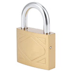 Household Outdoor Padlock with 3 Keys MediumThick Brass Iron Padlock for Door Cabinet(50mm )
