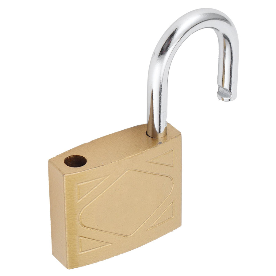 Household Outdoor Padlock with 3 Keys MediumThick Brass Iron Padlock for Door Cabinet(50mm )