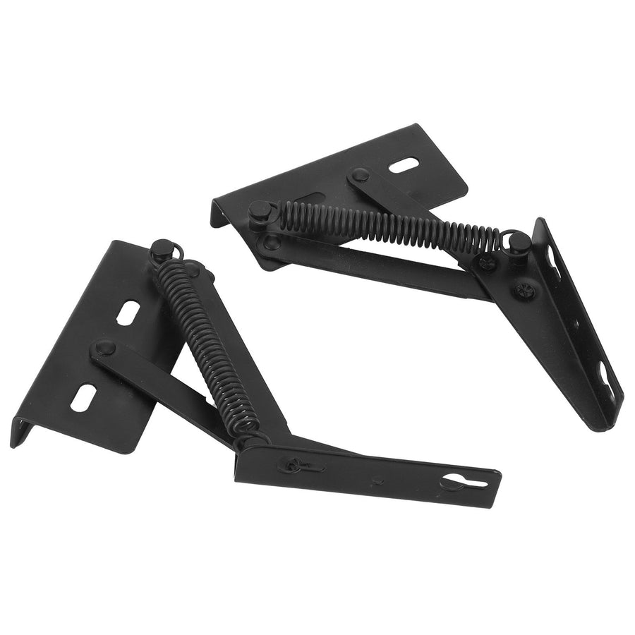 Black Split Spring Hinge Iron Triangular Hinge Hardware Supply for Folding Bed Sofa