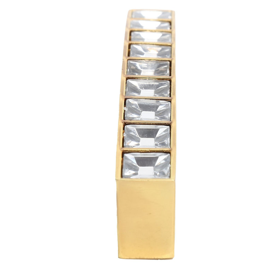 Crystal Pull Modern Cabinet Handle Double Hole Handle for Closet Drawer Cupboard Door