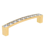 Crystal Pull Modern Cabinet Handle Double Hole Handle for Closet Drawer Cupboard Door