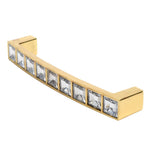 Crystal Pull Modern Cabinet Handle Double Hole Handle for Closet Drawer Cupboard Door
