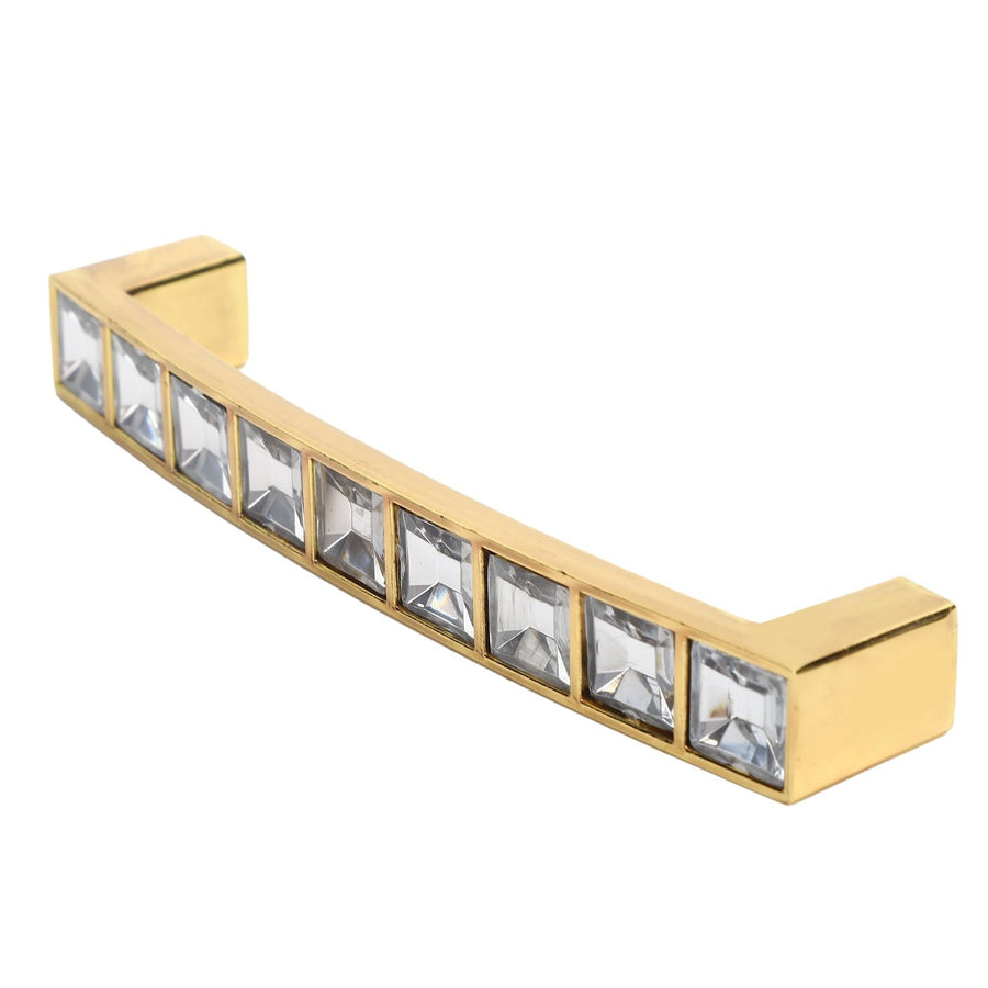 Crystal Pull Modern Cabinet Handle Double Hole Handle for Closet Drawer Cupboard Door