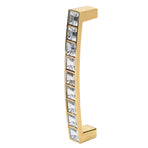 Crystal Pull Modern Cabinet Handle Double Hole Handle for Closet Drawer Cupboard Door