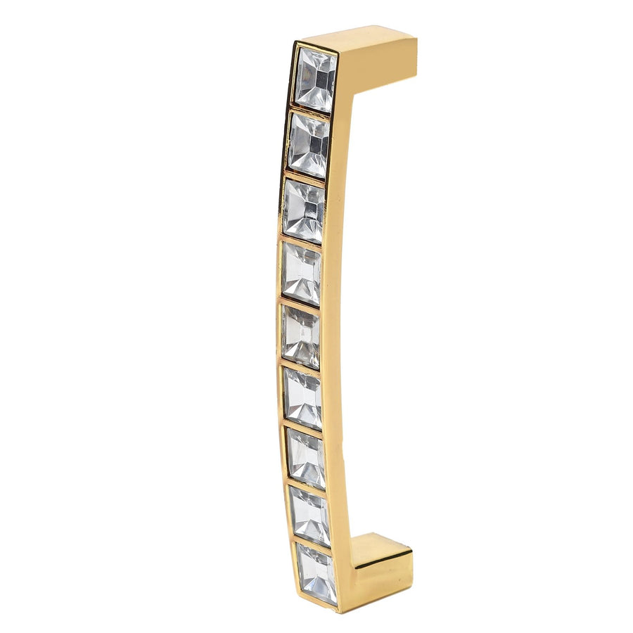 Crystal Pull Modern Cabinet Handle Double Hole Handle for Closet Drawer Cupboard Door
