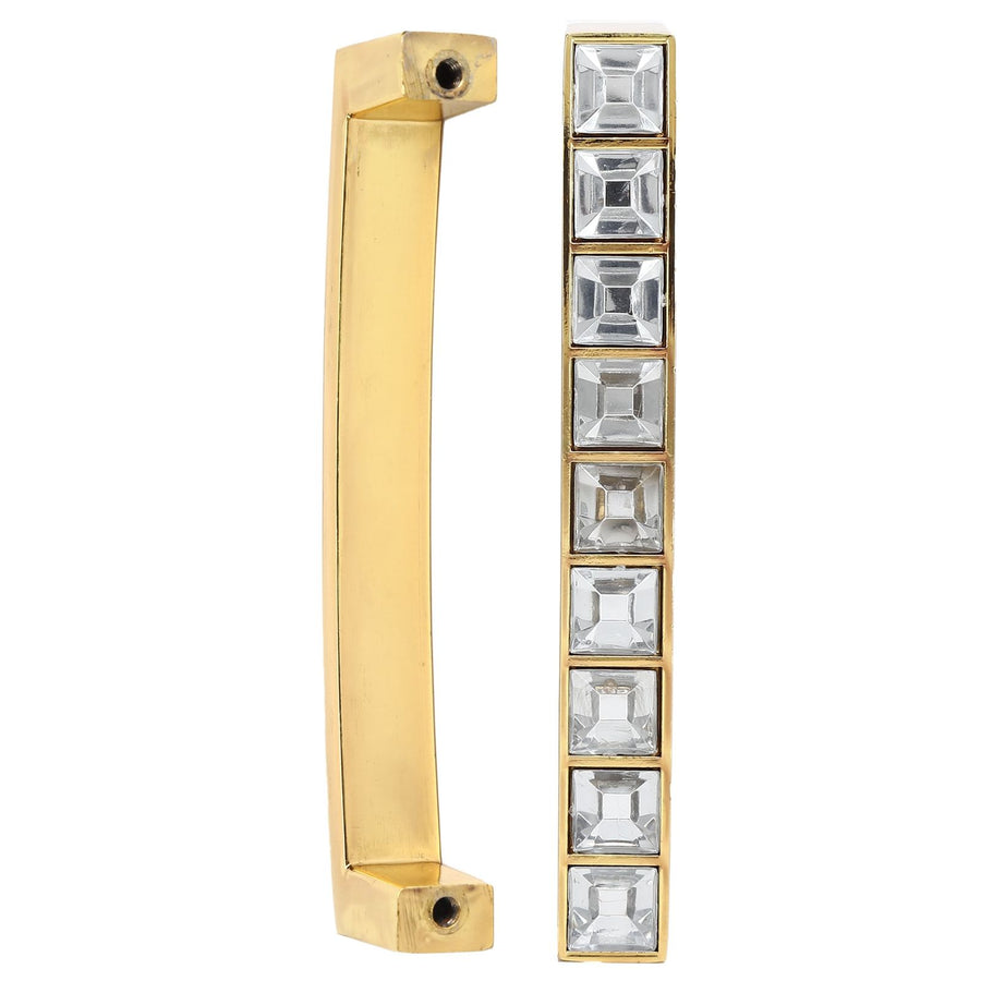 Crystal Pull Modern Cabinet Handle Double Hole Handle for Closet Drawer Cupboard Door