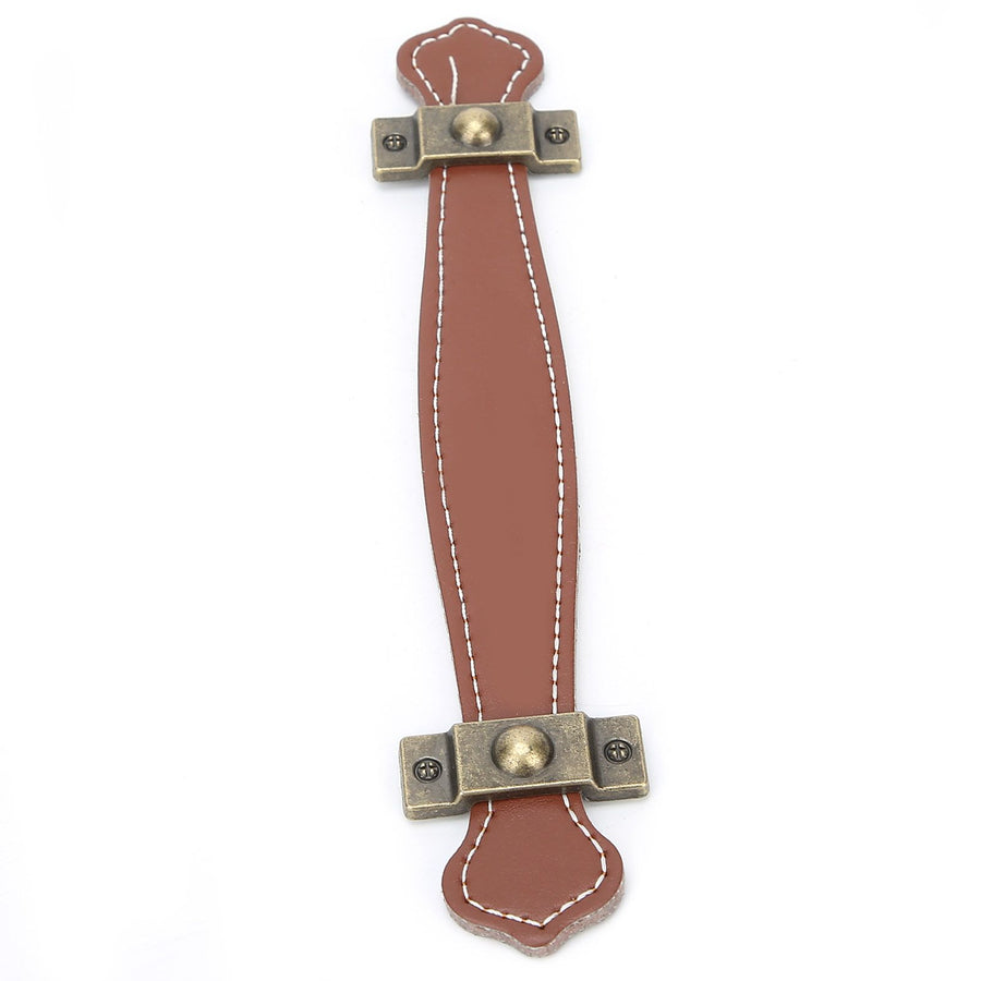 Artificial Leather Furniture Handle Drawer Cabinet Door Pull Luggage Suitcase Handle
