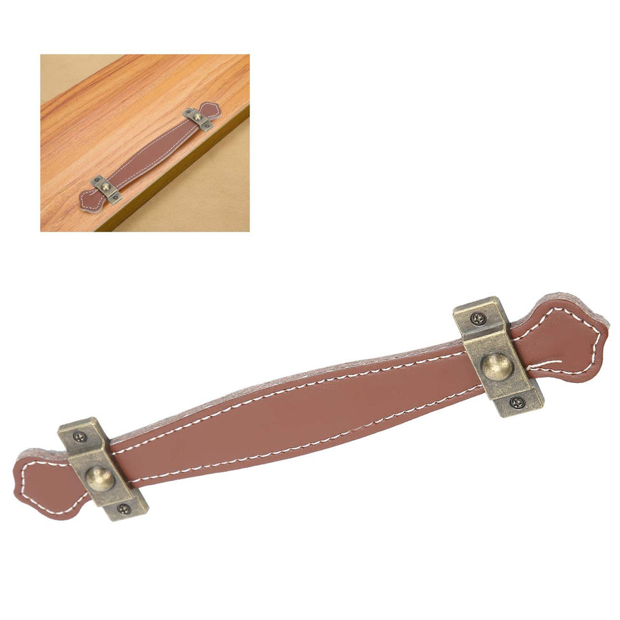 Artificial Leather Furniture Handle Drawer Cabinet Door Pull Luggage Suitcase Handle
