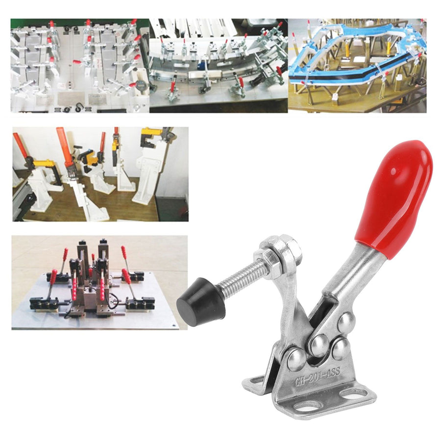 Toggle Clamp Stainless Steel Quick Welding Fixture Hand Tools 27kg/59.5lb HS CH GH‑201‑ASS