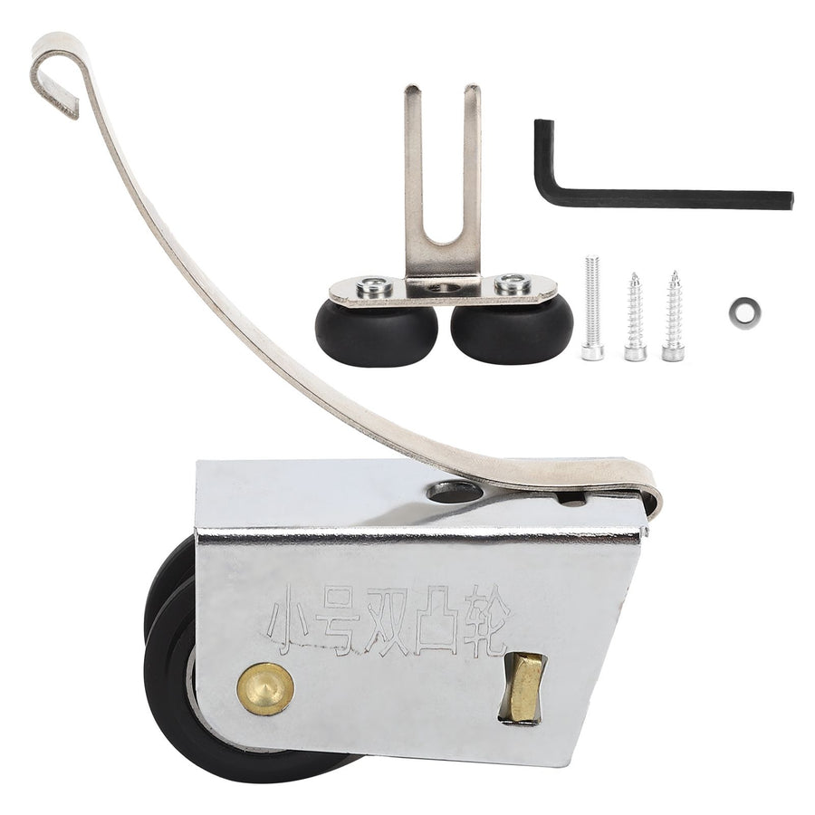Sliding Door Pulley Double Row Rollers Upper Lower Wheel PushPull Flexible Hardware