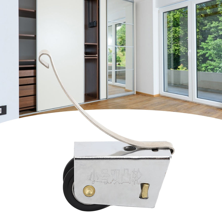 Sliding Door Pulley Double Row Rollers Upper Lower Wheel PushPull Flexible Hardware