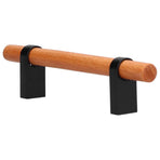Modern Simple Drawer Wardrobe Handle Black Pine Door Pull Furniture Hardware for Home Living Room96 Hole