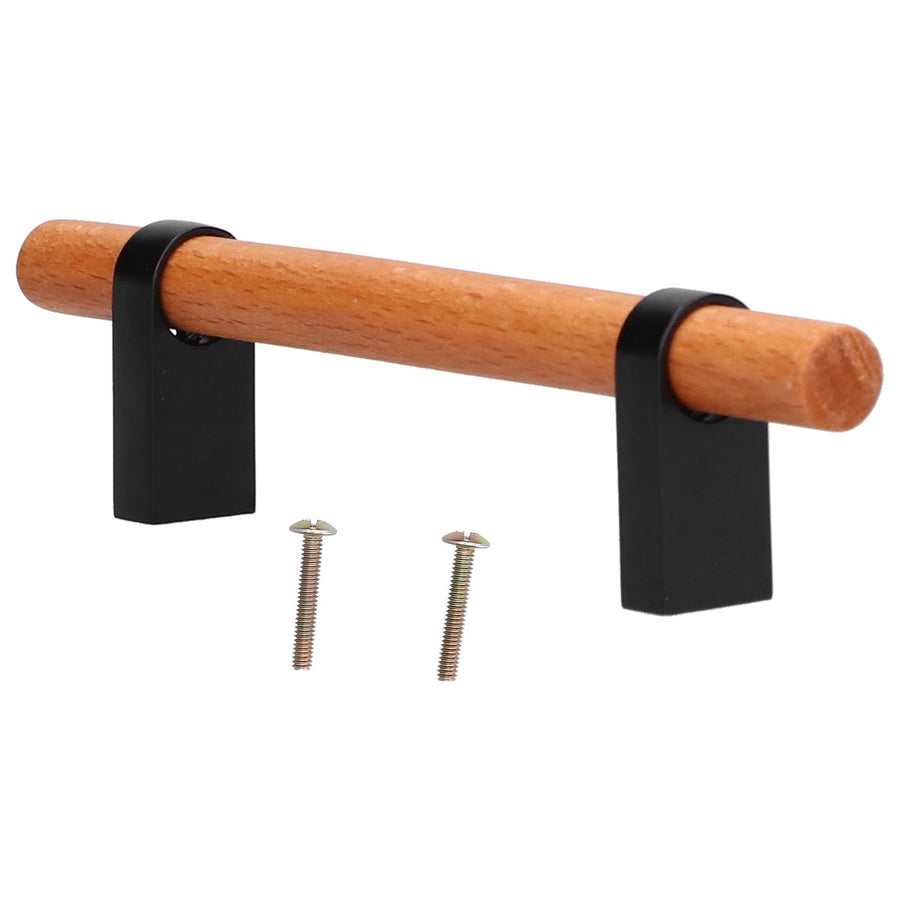 Modern Simple Drawer Wardrobe Handle Black Pine Door Pull Furniture Hardware for Home Living Room96 Hole