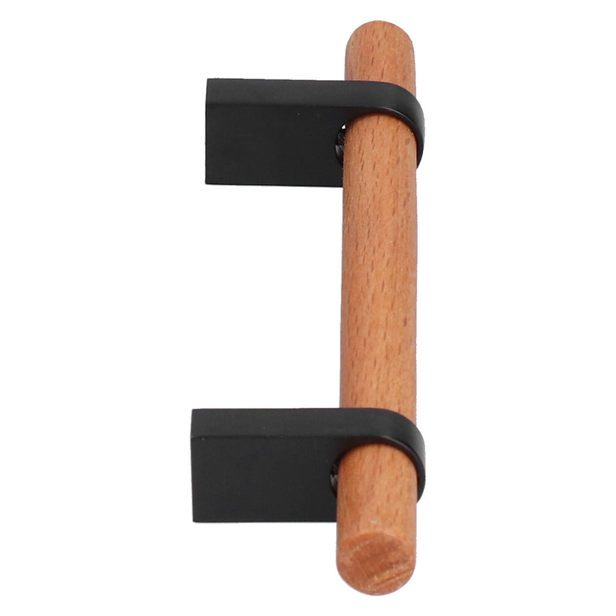Modern Simple Drawer Wardrobe Handle Black Pine Door Pull Furniture Hardware for Home Living Room96 Hole
