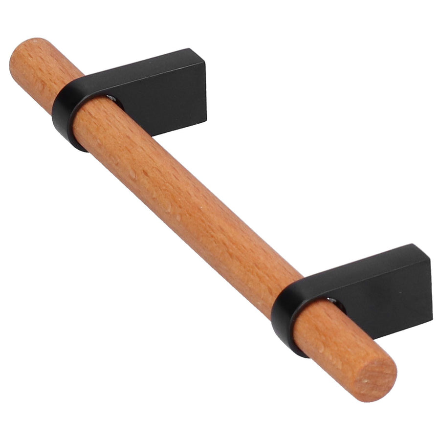 Modern Simple Drawer Wardrobe Handle Black Pine Door Pull Furniture Hardware for Home Living Room96 Hole