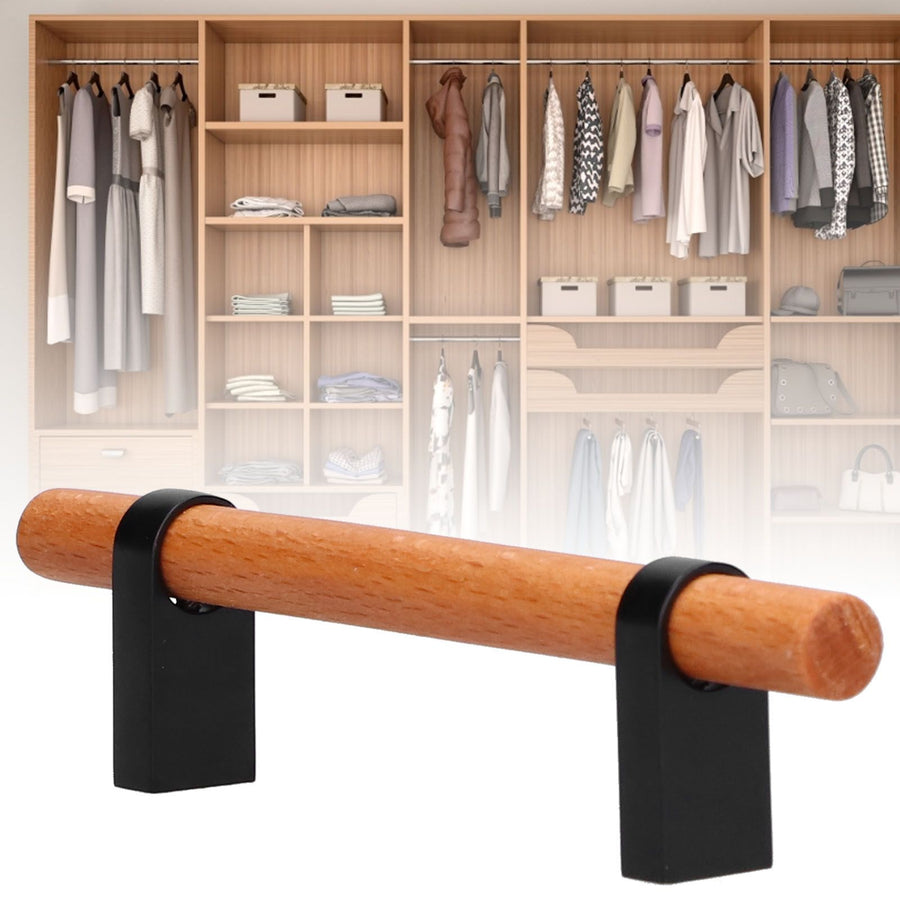 Modern Simple Drawer Wardrobe Handle Black Pine Door Pull Furniture Hardware for Home Living Room96 Hole