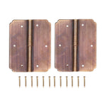2Set Square Hinge 6cm Chinese Antique Cabinet Hinge Furniture Hardware Accessories
