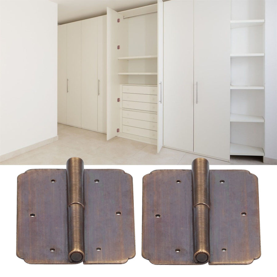 2Set Square Hinge 6cm Chinese Antique Cabinet Hinge Furniture Hardware Accessories