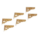 8Set Box Corner Protector Antique Short Side Brass Corner Guard for Box Cabinet Furniture