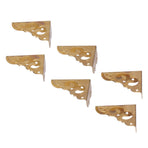 8Set Box Corner Protector Antique Short Side Brass Corner Guard for Box Cabinet Furniture