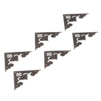 10Set Antique FlatAngle Edge Guard Triangular Wood Box Corner Protector Cover Hardware Accessory