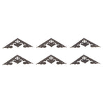 10Set Antique FlatAngle Edge Guard Triangular Wood Box Corner Protector Cover Hardware Accessory