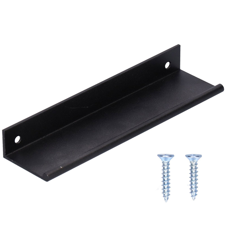 Drawer Handle Aluminum Alloy Thickened Cupboard Wardrobe Door Pull Handle for Home128 Black