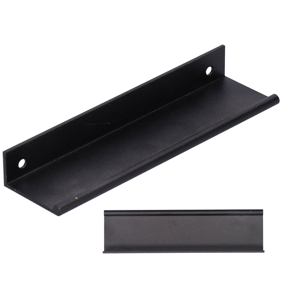 Drawer Handle Aluminum Alloy Thickened Cupboard Wardrobe Door Pull Handle for Home128 Black